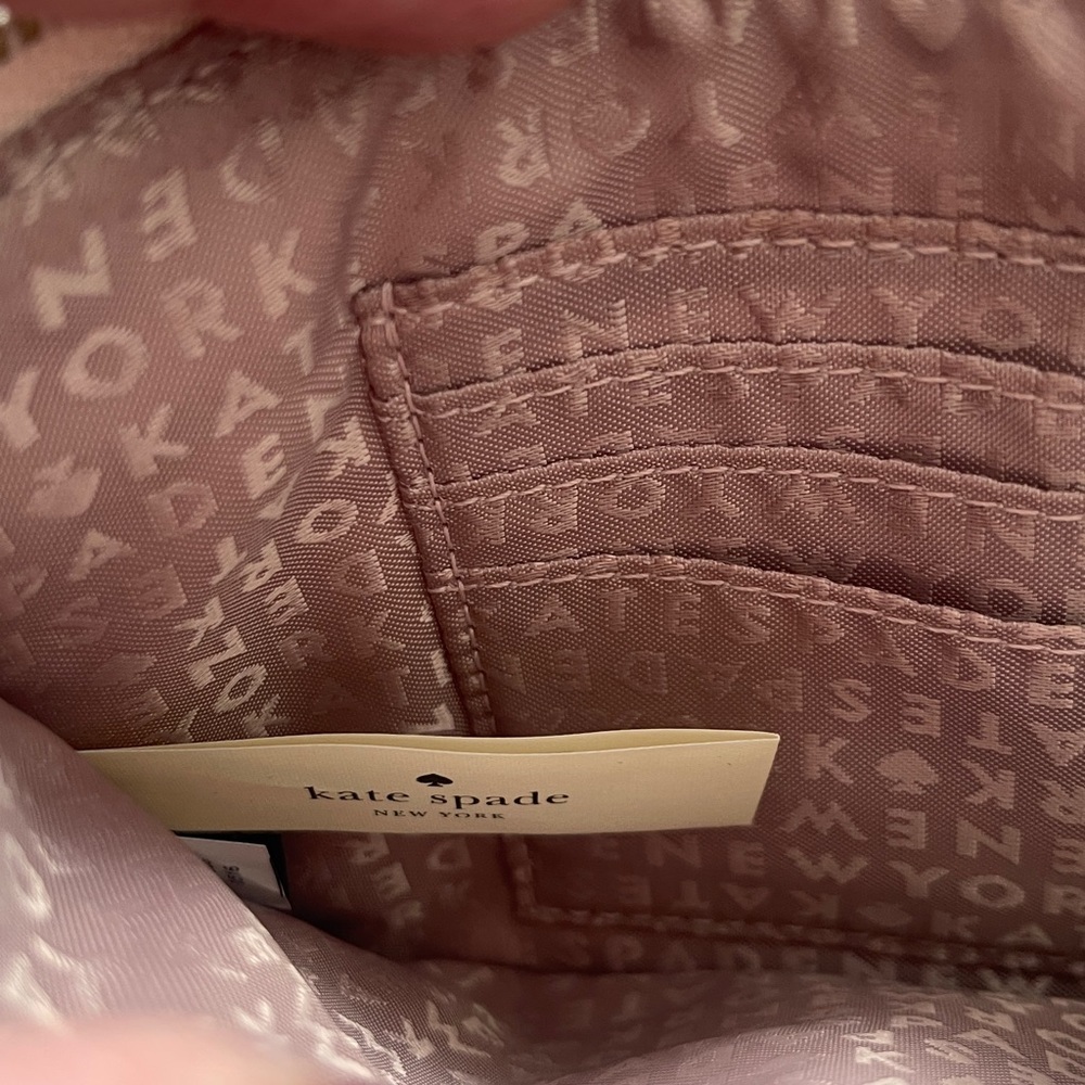 Kate Spade Wristlet Metallic Rose Gold Preowned LIKE NEW - Picture 6 of 11